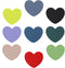 SALEX Replacement Metal Plates Set with Matte Hearts. Kit of 9 Round Iron