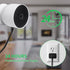 wochel Power Adapter for Google Nest Cam Outdoor/Indoor, 6.5ft Weatherproof Charger Cable for Continuous Power