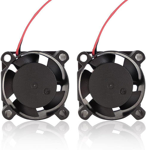 Zittop 25mm X 25 X 10 Brushless Cooling Fan, 2 Pieces, Small Micro Flow CFM, 12v C11