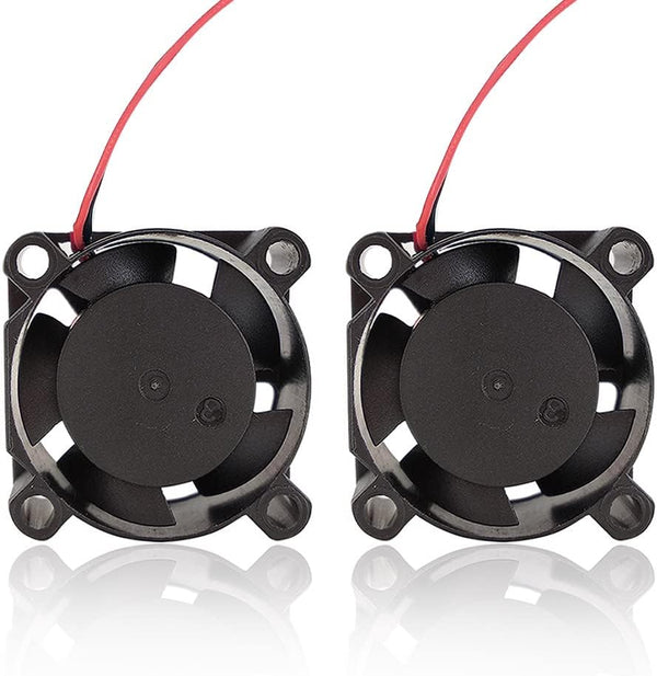 Zittop 25mm X 25 X 10 Brushless Cooling Fan, 2 Pieces, Small Micro Flow CFM, 12v C11