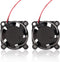 Zittop 25mm X 25 X 10 Brushless Cooling Fan, 2 Pieces, Small Micro Flow CFM, 12v C11