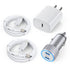 iPhone Car Charger, Dual USB C Fast Charger, 40W Type C Car Fast Charger with 2 Pack 3.3ft Lightning Cable for iPhone