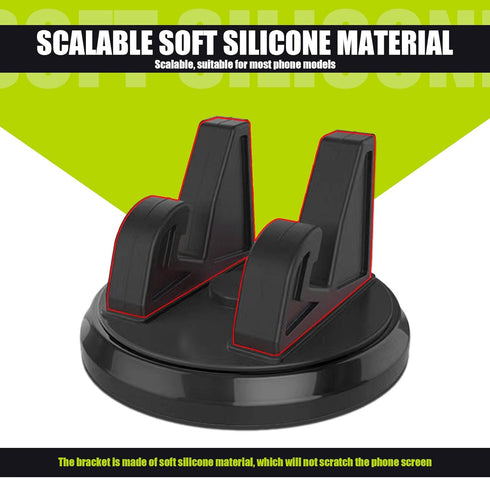 1 PC Car Dashboard Mobile Phone Holder, 360° Rotatable Mobile Phone Holder, Non-Slip Center Console Desktop Navigation
