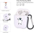 MAYCARI Cute Sheep AirPods Case with Keychain, Soft TPU Cover Compatible with Apple AirPods (White)