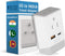 Ceptics US to India Plug Adapter, Type D QC 3.0 & PD, Safe USB Fast Charging for Pakistan Nepal Sri Lanka