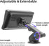 Flexible Dashboard Suction Cup Bracket Mount for Carplay Screen Monitor, Compatible with Most Portable Monitors