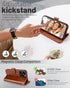 OCASE Wallet Case for iPhone 15 Pro Max, Brown, PU Leather Flip with Card Holders & RFID Blocking
