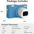 Rieibi ZV-1F Soft Silicone Protective Case for Sony ZV1F/ZV-1M2/ZV-1 Mark II Vlog Camera, Lightweight Case - Blue