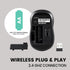 Perixx PERIMICE-722B Wireless Optical Mouse, Portable Design with Silent Clicks and Cable Straps, Black