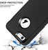 MAXCURY iPhone 6s Plus Case, Heavy Duty Shockproof Full Body Protection, Built-in Screen Protector, Black