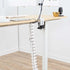 VIVO Vertebrae Cable Management Kit, Adjustable Quad Entry Wire Organizer for Home Office, White