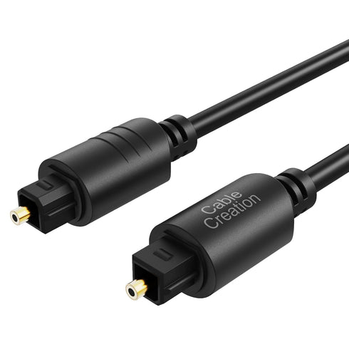 CableCreation Digital Optical Audio Cable 6 Feet, Fiber Optical Toslink Cable for