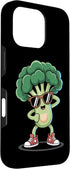 Funny Veggie Cartoon Dancing Broccoli Humor 16 Dancing Broccoli Cartoon Case for iPhone Pro