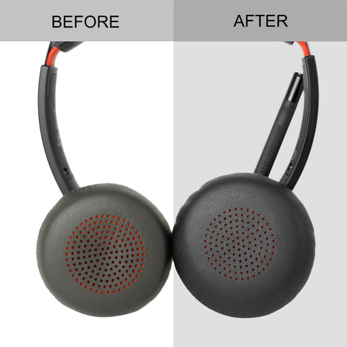 GVOEARS Replacement Ear Pads Cover for Plantronics Voyager Focus 1/2 UC, Compatible with Poly Voyager Focus UC,
