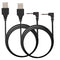 Smays USB Charger Cable for Lush 2, 3, Hush, and Edge - Black Charging Cord (2-Pack)