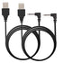 Smays USB Charger Cable for Lush 2, 3, Hush, and Edge - Black Charging Cord (2-Pack)