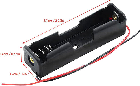 hrsyyl 10pcs 1x 1.5V Single AA Battery Holder AA Battery Holder AA Battery Holder with Wires