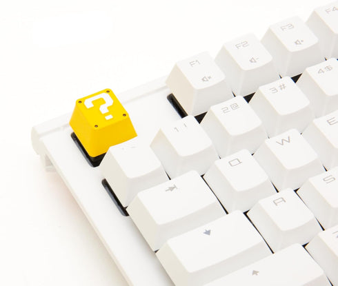 Question Block Keycap for Mechanical Gaming Keyboard, Cherry MX Profile, ESC R4 Height - Metal