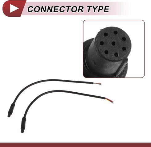 8Pin 0.3m/0.98ft for Monitor and Backup Reverse Rear View Parking Camera Video Cable Extension Backup Camera Female