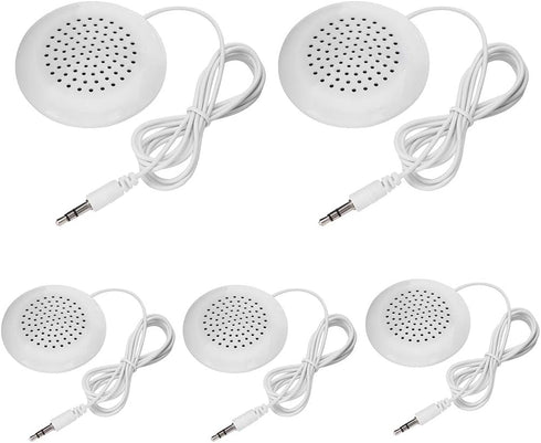 5pcs DIY Pillow Speaker, New 3.5mm Mini Stereo Speaker for MP3, Phone, Portable CD.