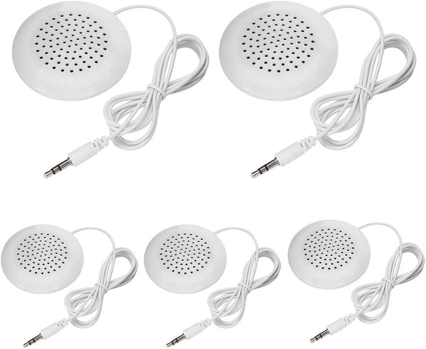 5pcs DIY Pillow Speaker, New 3.5mm Mini Stereo Speaker for MP3, Phone, Portable CD.