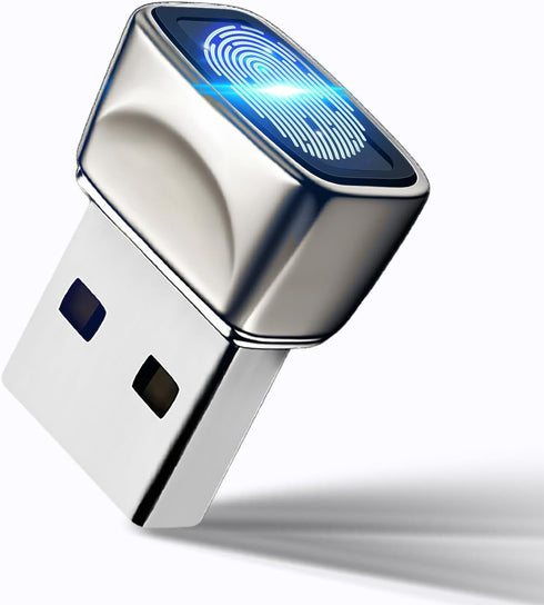 USB Fingerprint Reader for Windows10/11, Windows Hello Mini Fingerprint Scanner,Metal Shell Auto