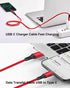 USB A to USB C Cable 3.3ft + 6.6ft (Red), 10Gbps Data Transfer and 60W 3A Fast Charging Cable for Samsung Galaxy S22