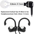 Silicone Earbud Replacement Tips, Fit for in-Ear Headphones (Inner Hole 3.8mm -5.1mm), 9 Pairs Earbud Covers