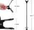 ZTON Metal-Enhanced Mobile Phone Holder, Lazy Bracket with Flexible Long Arms Clip Mount for iPhone, Black
