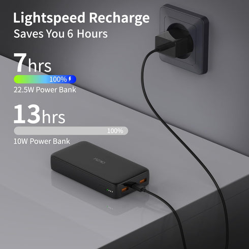 20000mAh Heated Vest Battery Pack, 5V 2A Power Bank for Heated Clothing, Fast Recharging for Heated Jackets, Camping