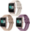 19mm Quick Release Soft Silicone Replacement Band for ID205L Smart Watch, Floral Pattern Printed Band Compatible with