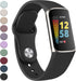 Meliya Compatible with Fitbit Charge 5 Bands, Soft Silicone Waterproof Replacement Strap for Fitness Tracker