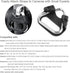 Foto&Tech 4-Piece Stainless Steel Camera Strap Triangle Split Ring Adapter & ABS Cap, Compatible with Fujifilm, Leica,
