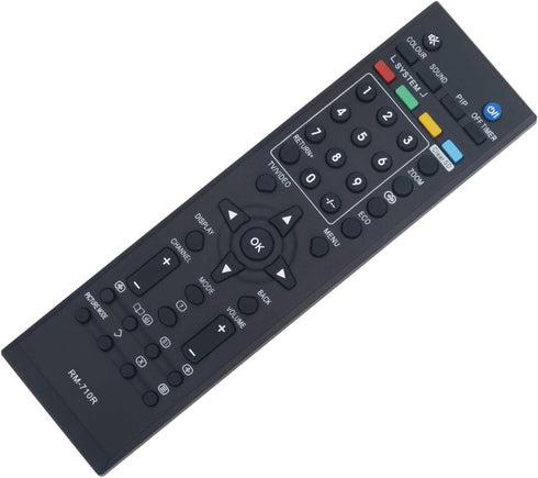 RM-710R Replace Remote Control for JVC TV Models RM-C463, RM-C567, RM-C232, RM-C402, RM-C1280, and More