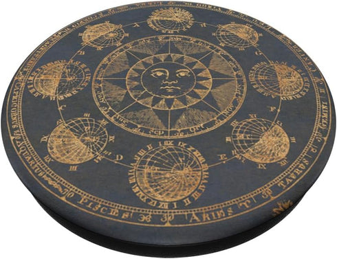 Celestial Mystical Moon Sun Magic Stars Luna Spiritual Women PopSockets Standard PopGrip