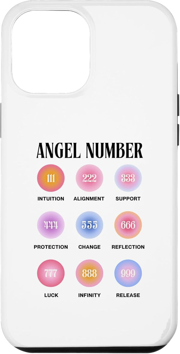 Angel Number Astrology Case for iPhone 15 Pro Max, Spiritual Numerology Design