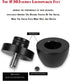 Tertullus 4 Pcs Ball Beads Speaker Isolation Feet, Audio Shock Absorber Subwoofer Isolation Pads 33×30 (Black)