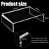 Jetec 2 Pcs Clear Acrylic Monitor Stand, Desktop Video Riser for Laptop, TV, Computer Screen, Teacher's Day Supplies