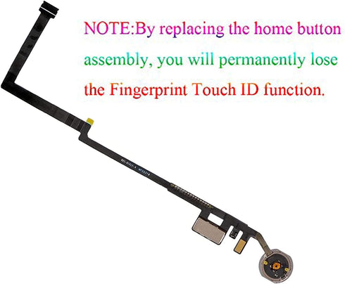 T Phael White Home Button Replacement for iPad 5th Gen 2017 and 6th Generation 2018, Incl Flex Cable