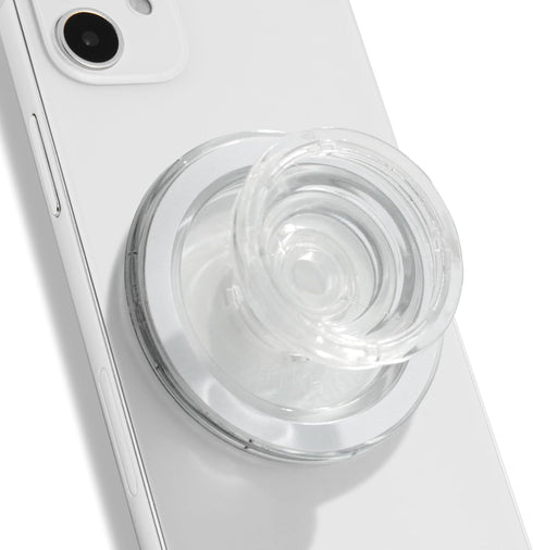 OnTheGrip Transparent Mobile Phone Grip Stand Holder - Compatible with MagSafe