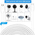 3PCS 10FT Flat Micro USB Power Extension Cable for Wyze Cam, Yi Cam, Oculus Go, Kasa, Nest Cam, Indoor Security