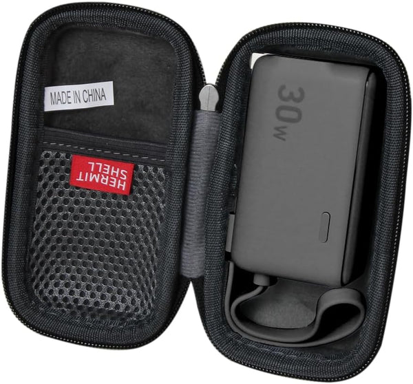 Hermitshell Hard Travel Case for Anker Power Bank USB C Charger Block (Black)