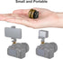 Camera Hot Shoe Mount Adapter - Double Nut with 1/4" and 3/8" Aluminum Alloy Tripod Screw (Pack of 2)