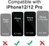 DEERLAMN for iPhone 12 Case,iPhone 12 Pro Case with Slide Camera Cover+Screen Protector(2 Packs),Rotated Ring Kickstand Military Grade Shockproof Protective Cover-Black