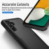 Aozuoton Durable Rubber Phone Case for Samsung Galaxy A13 5G with Screen Protector, Full Body Protection, Black