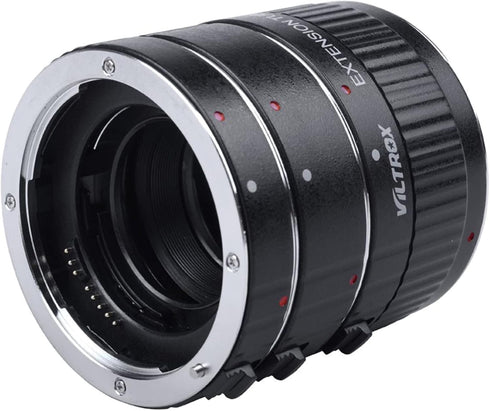 VILTROX DG-C Metal Mount Auto Focus Macro Extension Tube Set Adapter Ring (12mm+20mm+36mm) for Canon DSLR EF/EF-S Lens