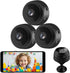 senri 3 Pack Mini Security Camera, 1080P HD WiFi Home Indoor Outdoor Camera