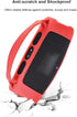 Silicone Case for JBL Charge 5 Wi-Fi/Charge 5 Portable Bluetooth Speaker, Protective Sleeve with Handle and Shoulder Strap Wireless Speakers Accessories (Red)