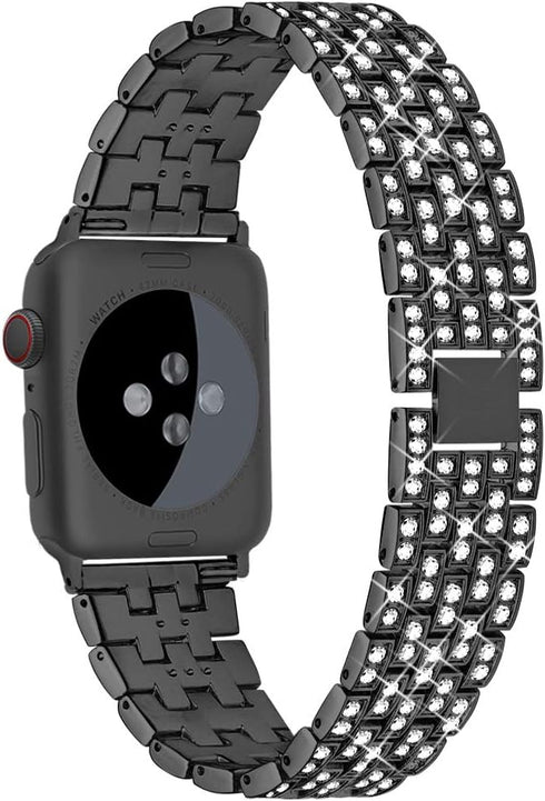 Dsytom Bing Bands for Apple Watch, Compatible with 38mm-49mm, Jewelry Replacement Strap for iWatch Series