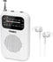 PRUNUS J-777 Pocket Radios - Portable AM FM Small Personal Radio with Best Reception, 2 AAA Battery Operated